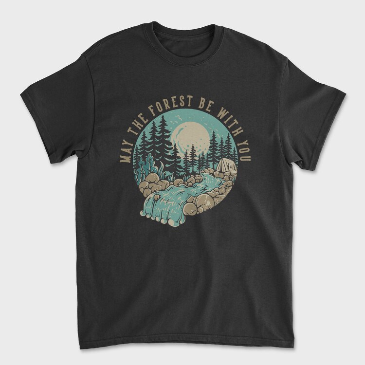 May the Forest Be With You, Tricou Barbati (Unisex)