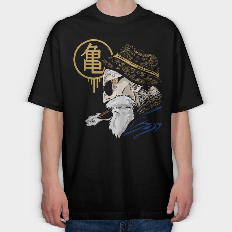 Golden Dragon Roar, Tricou Oversize Barbati (Unisex)