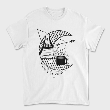 Tent Coffee Mug, Tricou Barbati (Unisex)