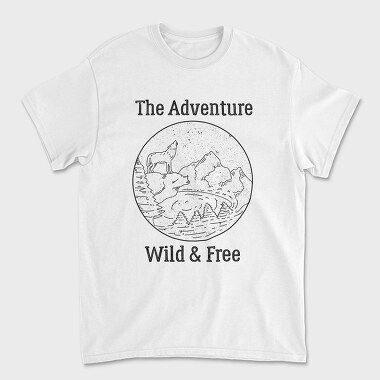 The Adventure Wild and Free, Tricou Barbati (Unisex)