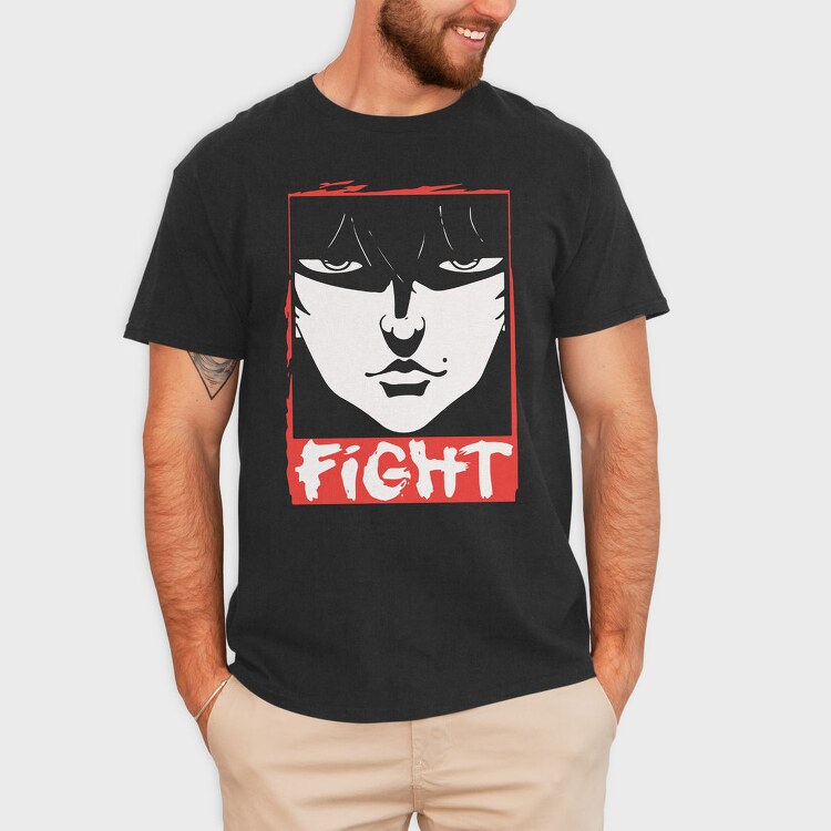 Fight Face, Tricou Barbati (Unisex)