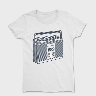 Vintage Audio Illustration 1, Tricou Femei