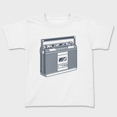 Vintage Audio Illustration 1, Tricou Copii