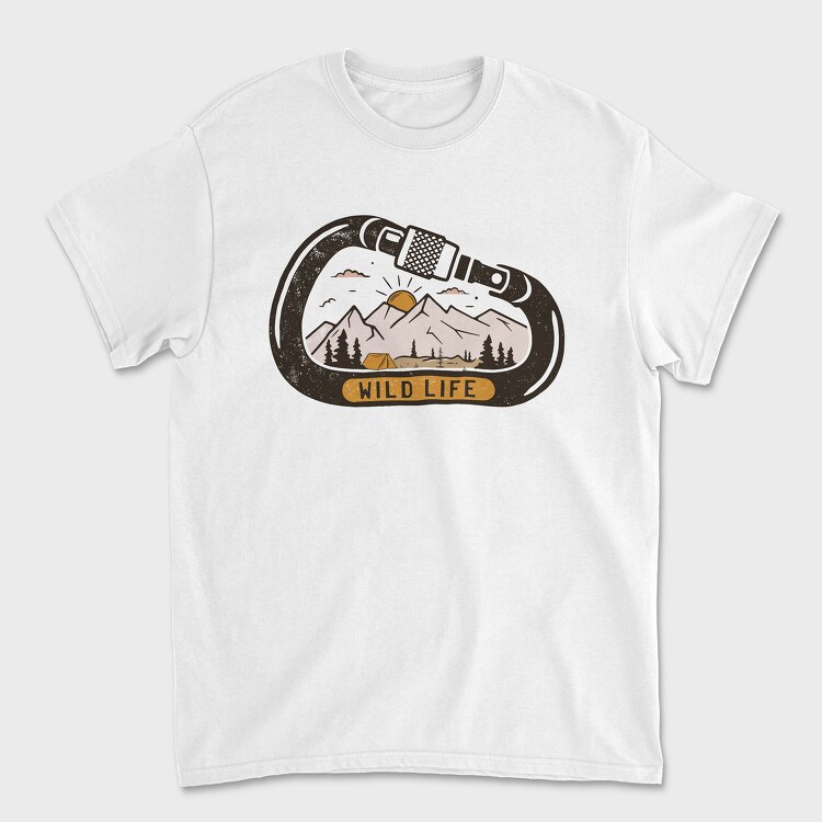 Wild Life Carabiner, Tricou Barbati (Unisex)