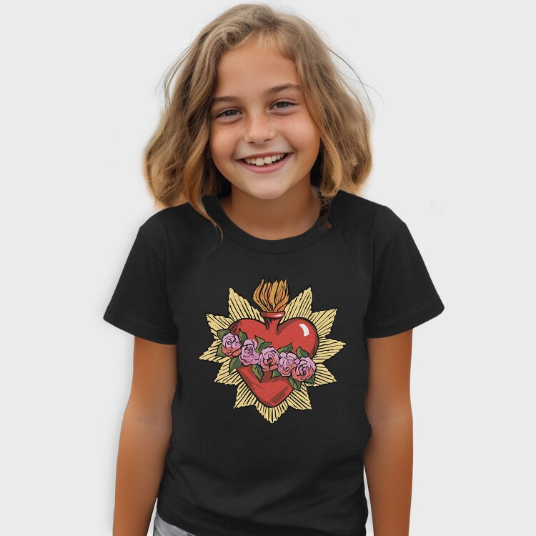 Flaming Heart Roses, Tricou Copii