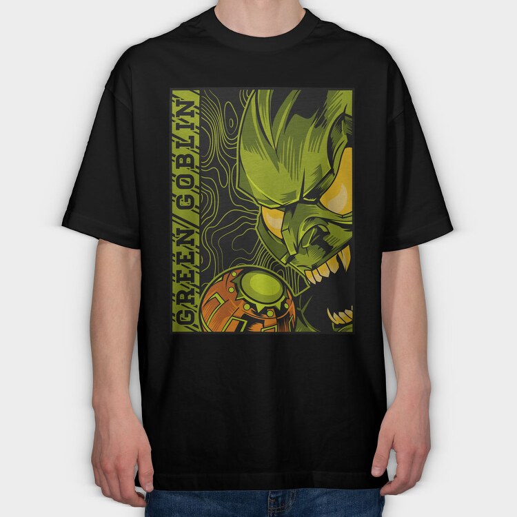 Green Goblin Roar 1, Tricou Oversize Barbati (Unisex)
