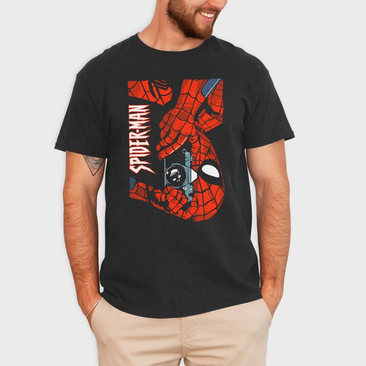 Spiderman Webbed Fist, Tricou Barbati (Unisex)