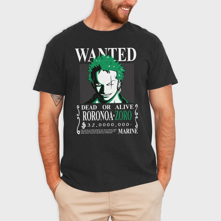 Zoro Green Grin, Tricou Barbati (Unisex)