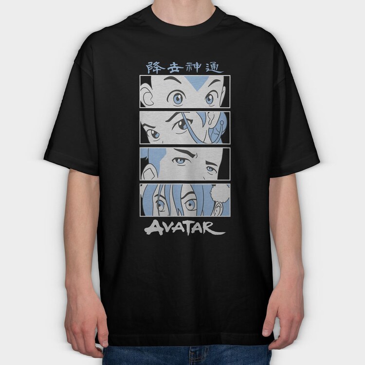 Avatar Eyes, Tricou Oversize Barbati (Unisex)