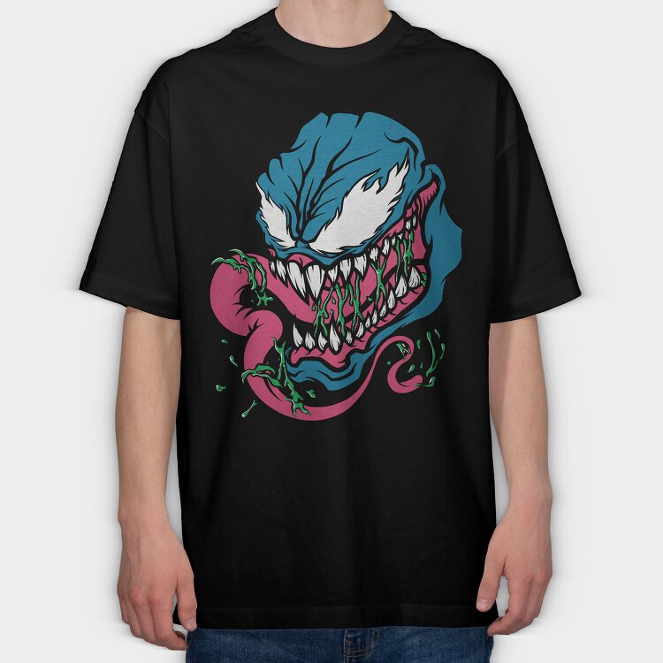 Venomous Grin 2, Tricou Oversize Barbati (Unisex)
