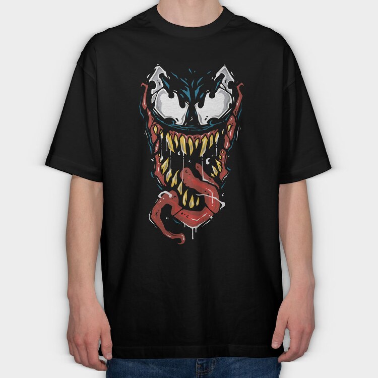 Venomous Grin, Tricou Oversize Barbati (Unisex)