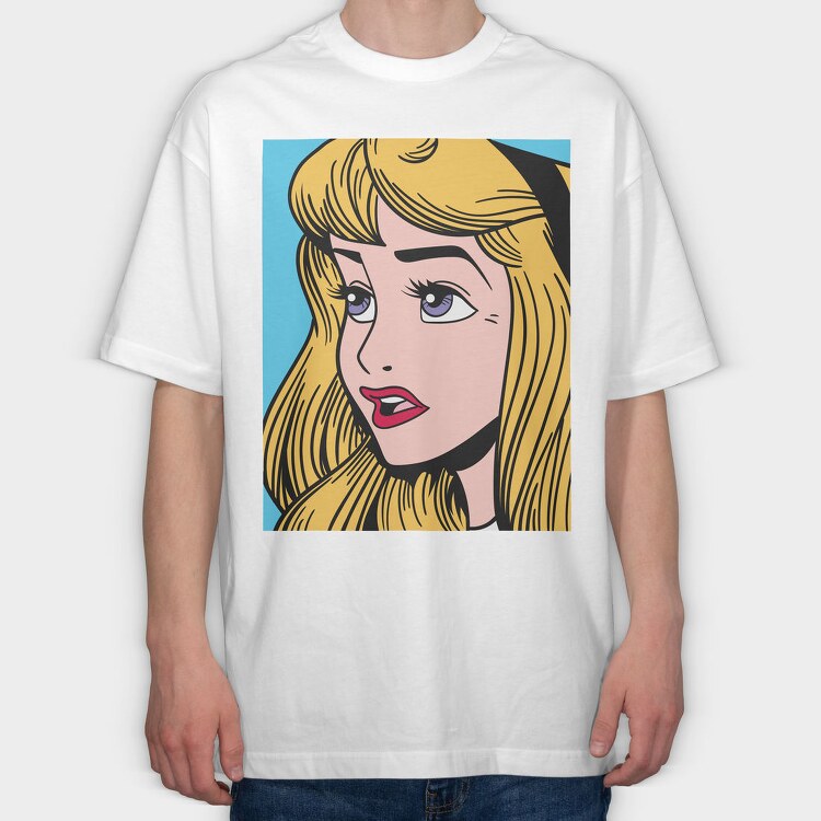Pop Art Beauty, Tricou Oversize Barbati (Unisex)