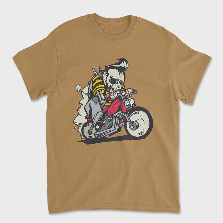 Skull Bike, Tricou Barbati (Unisex)