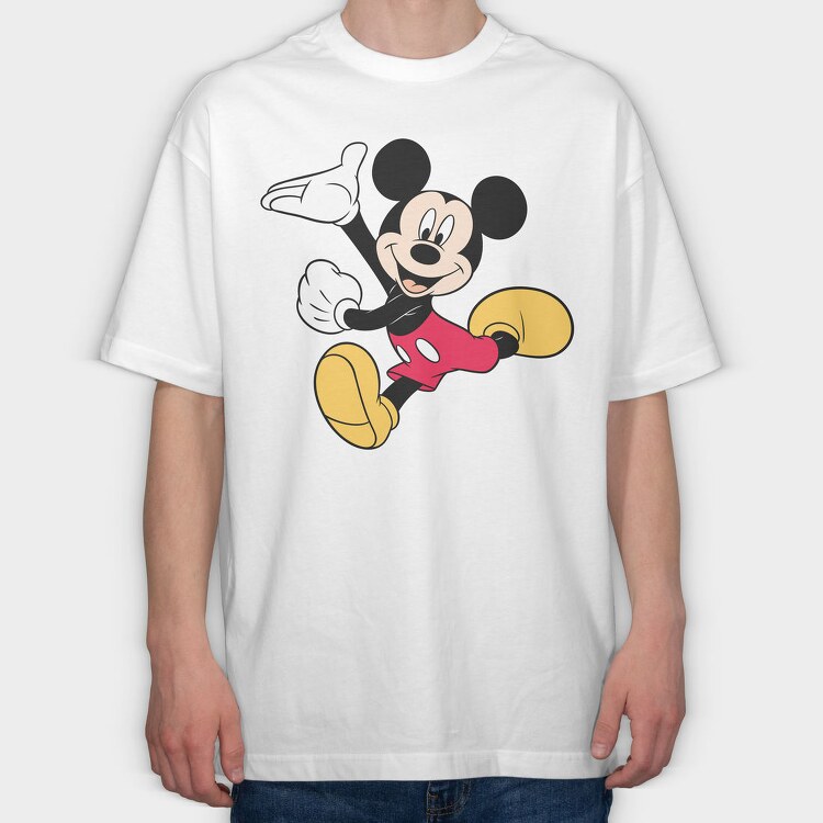 Mickey Mouse Wave 1, Tricou Oversize Barbati (Unisex)