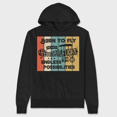Born to Fly, Hanorac Oversize Barbati (Unisex)