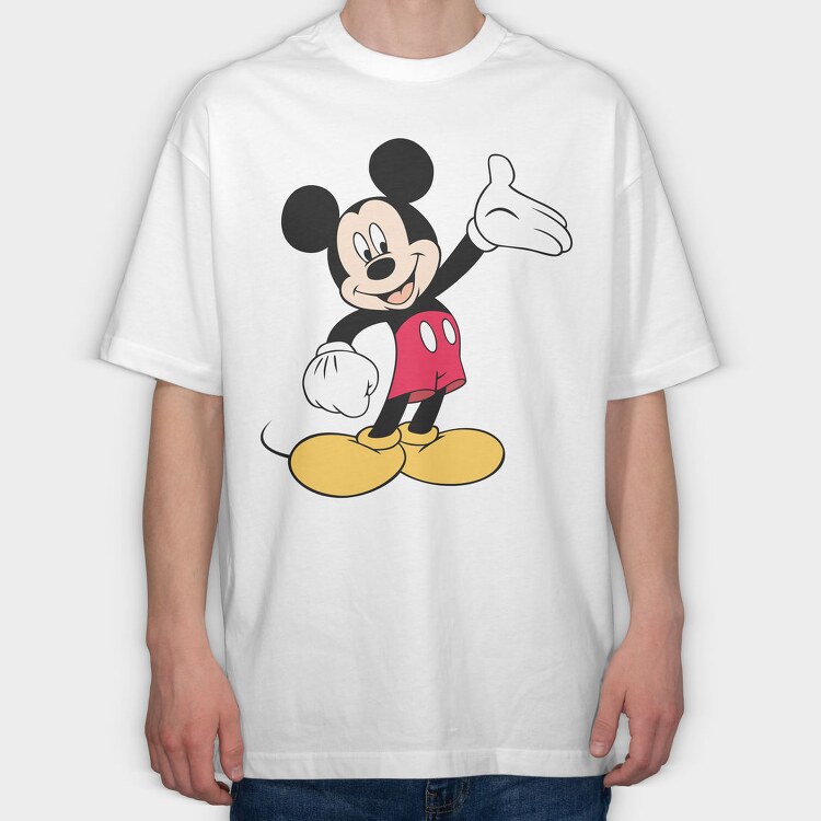 Mickey Mouse Wave, Tricou Oversize Barbati (Unisex)