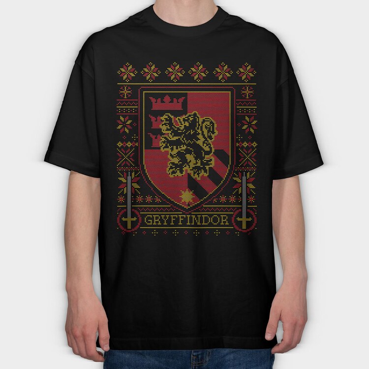 Gryffindor Sweater, Tricou Oversize Barbati (Unisex)