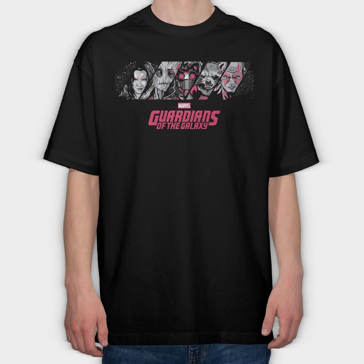 Guardians Of The Galaxy, Tricou Oversize Barbati (Unisex)