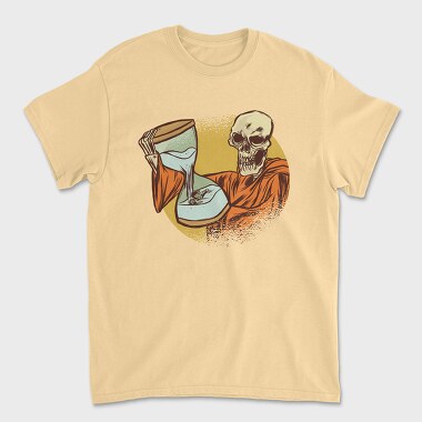 Tricou Barbati (Unisex), Death With Hourglass