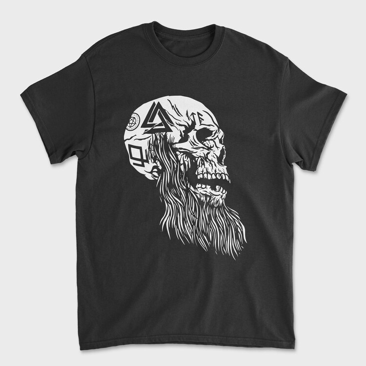 Viking Skull, Tricou Barbati (Unisex)