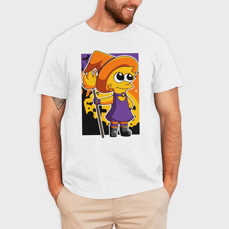 Halloween Witch Girl, Tricou Barbati (Unisex)