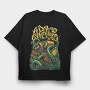 Kraken Attack, Tricou Oversize Barbati (Unisex)