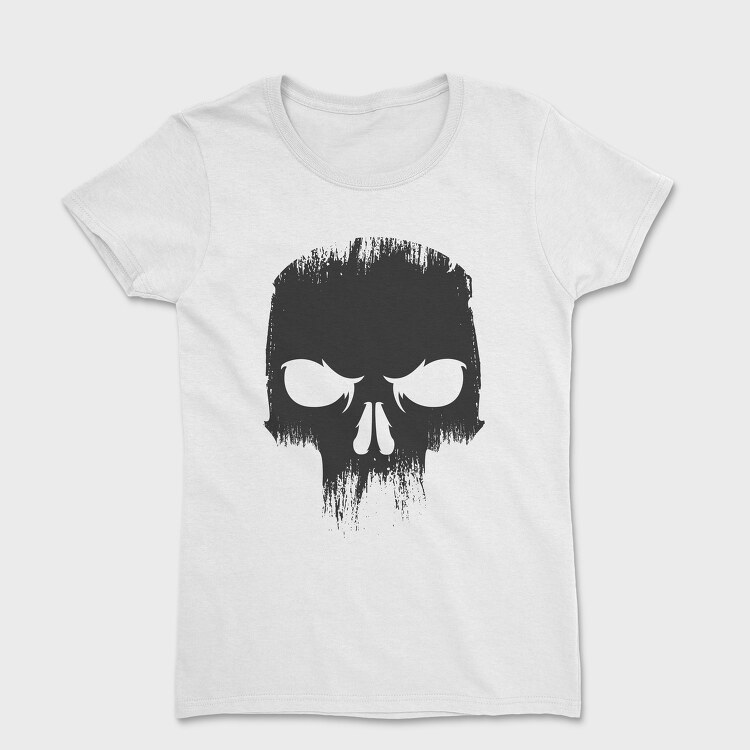 Angry Skull Black, Tricou Femei