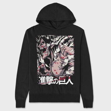 Attack on Titan 48, Hanorac Oversize Barbati (Unisex)