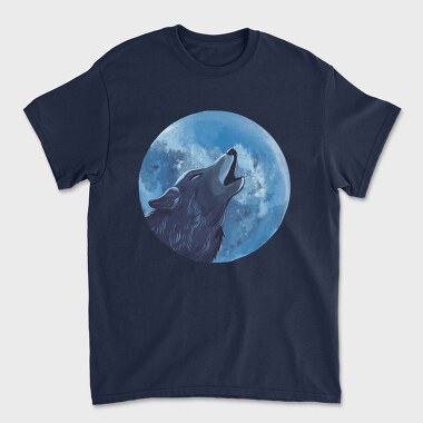 Tricou Barbati (Unisex), Moon Wolf