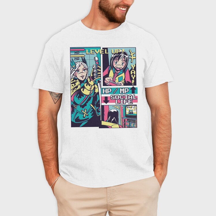 Level Up Life, Tricou Barbati (Unisex)