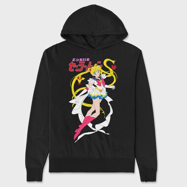 Sailor Moon 15, Hanorac Oversize Barbati (Unisex)