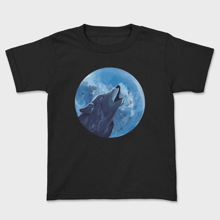 Tricou Copii, Moon Wolf