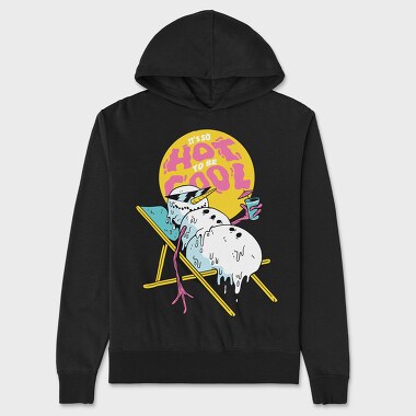 Snowman Sun Quote, Hanorac Oversize Barbati (Unisex)