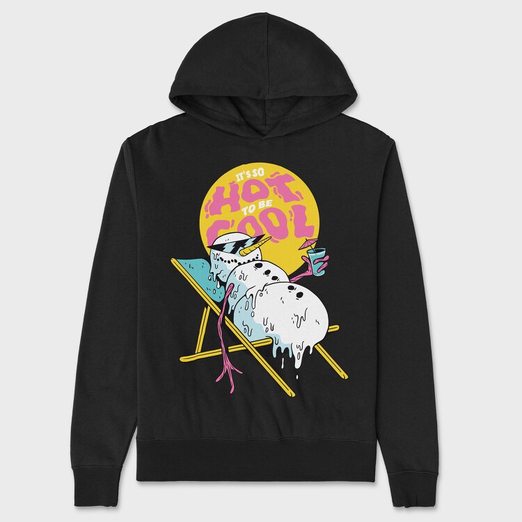 Snowman Sun Quote, Hanorac Oversize Barbati (Unisex)