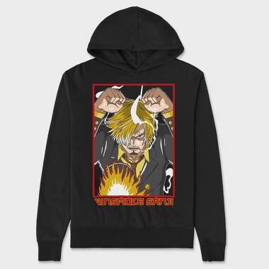 One Piece 96, Hanorac Oversize Barbati (Unisex)