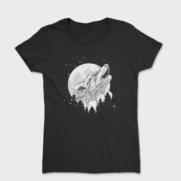 Tricou Femei, Wolf Moon