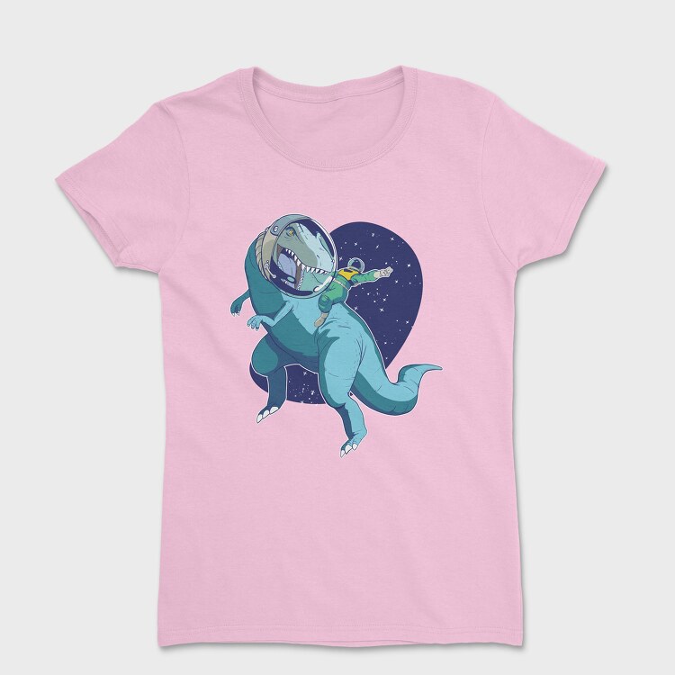 Astronaut Riding Dino, Tricou Femei