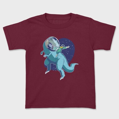 Tricou Copii, Astronaut Riding Dino