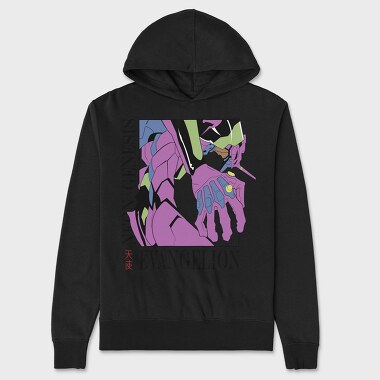 Neon Genesis Evangelion 14, Hanorac Oversize Barbati (Unisex)