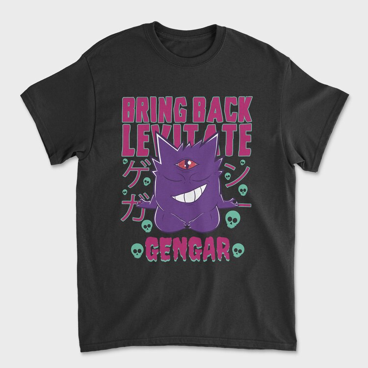 Gengar Skull Grin, Tricou Barbati (Unisex)