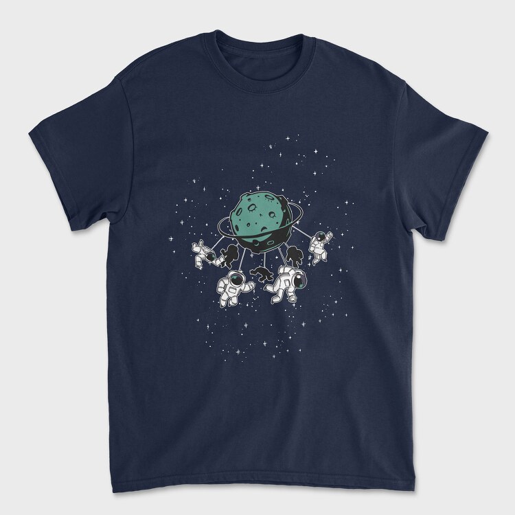 Astronaut Carousel, Tricou Barbati (Unisex)