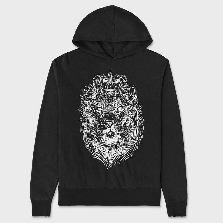 Hanorac Barbati (Unisex), Crowned Lion