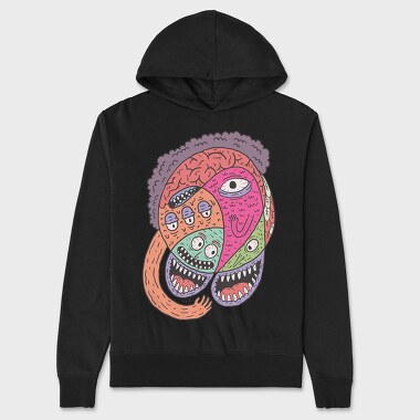 Abstract Monster 2, Hanorac Oversize Barbati (Unisex)