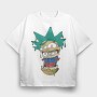 Melting Rick, Tricou Oversize Barbati (Unisex)
