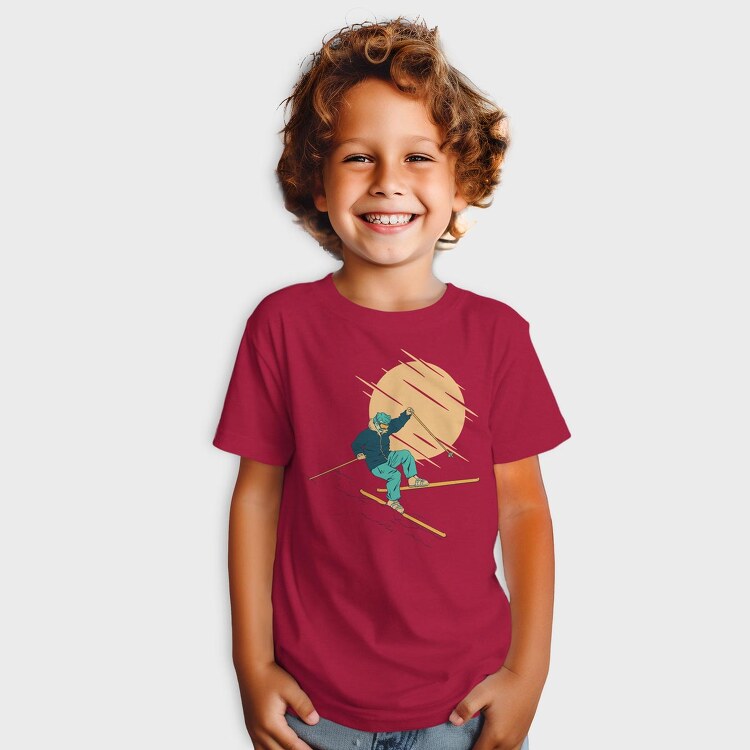 Skier Falling, Tricou Copii