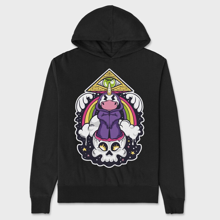 Unicorn Illuminatti, Hanorac Oversize Barbati (Unisex)