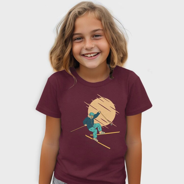Skier Falling, Tricou Copii