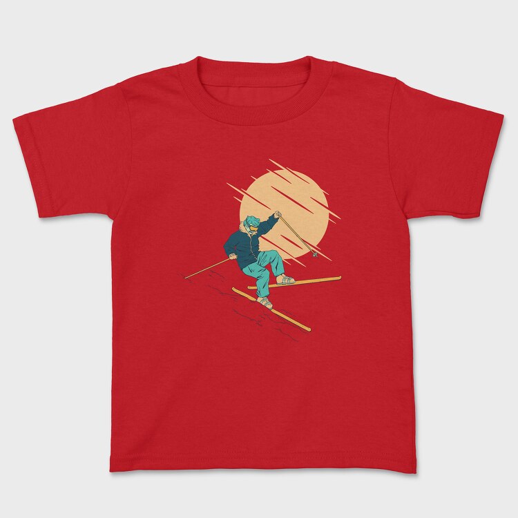 Skier Falling, Tricou Copii
