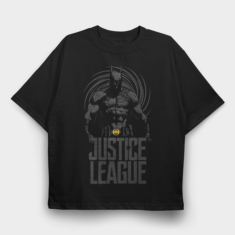 Batman Justice League, Tricou Oversize Barbati (Unisex)