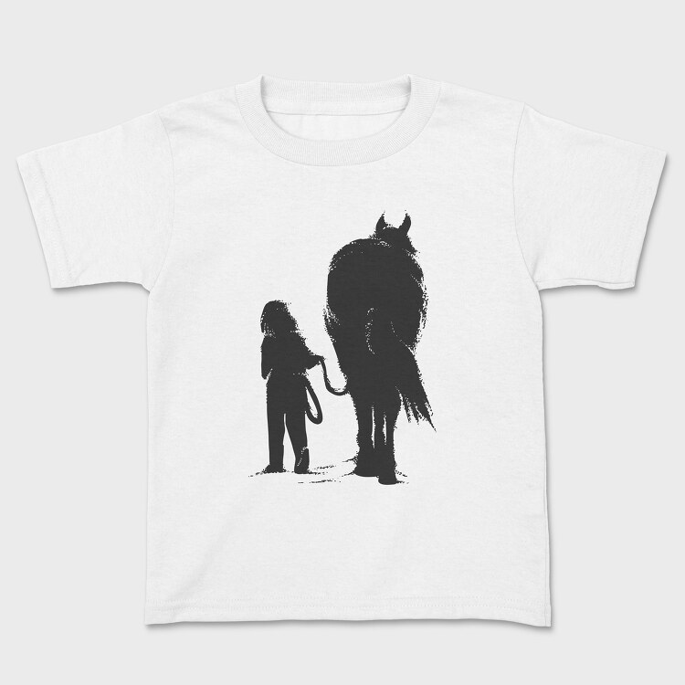 Tricou Copii, Girl And Horse